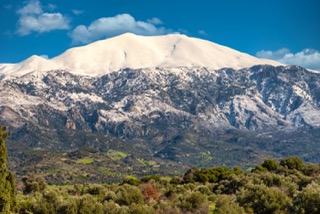 Mount Psiloritis in winter